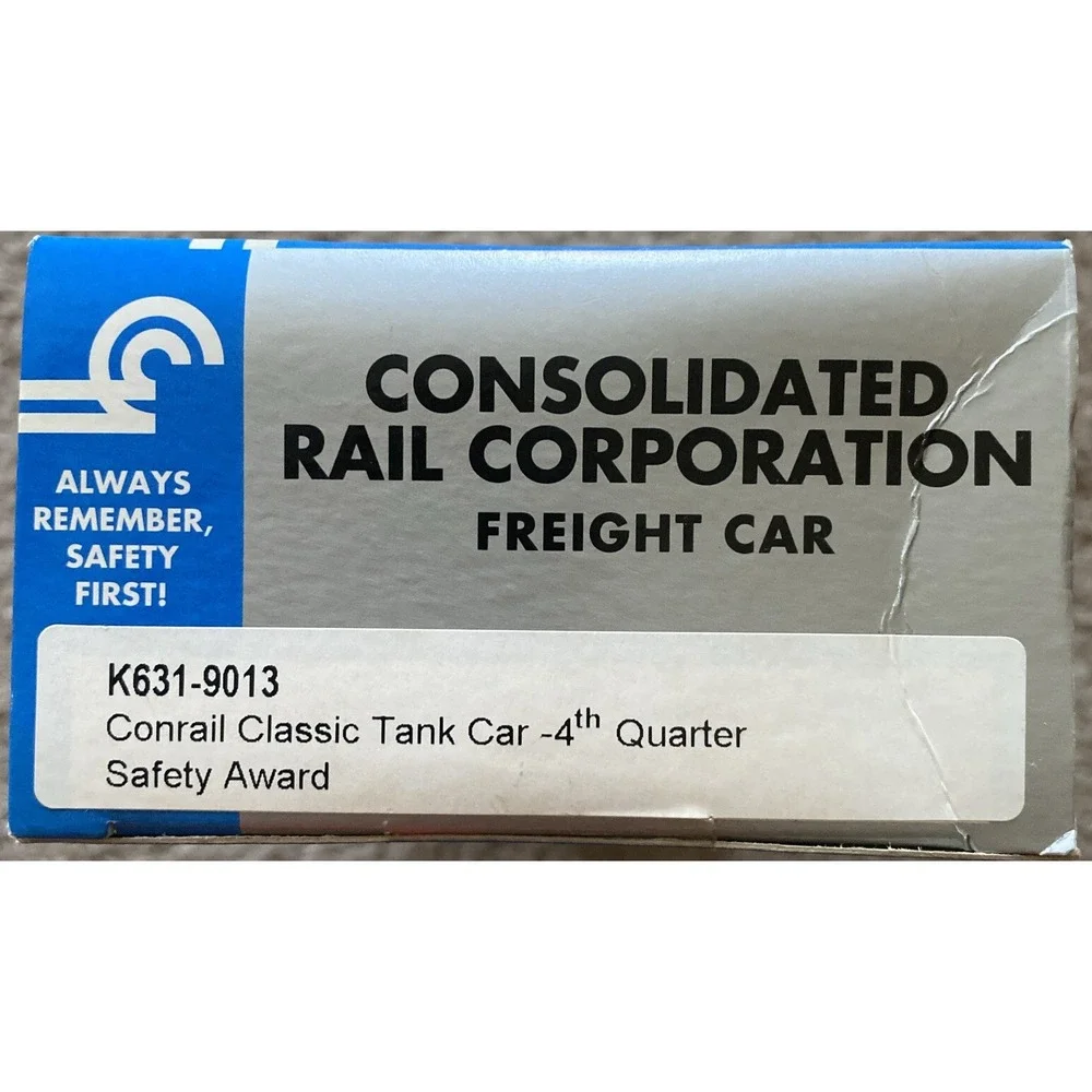 K-line Conrail K631-9013 4th Quarter Safety Award O Gauge Tank‎ Car
